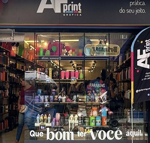 Fachada da AF Print no Centro do Recife